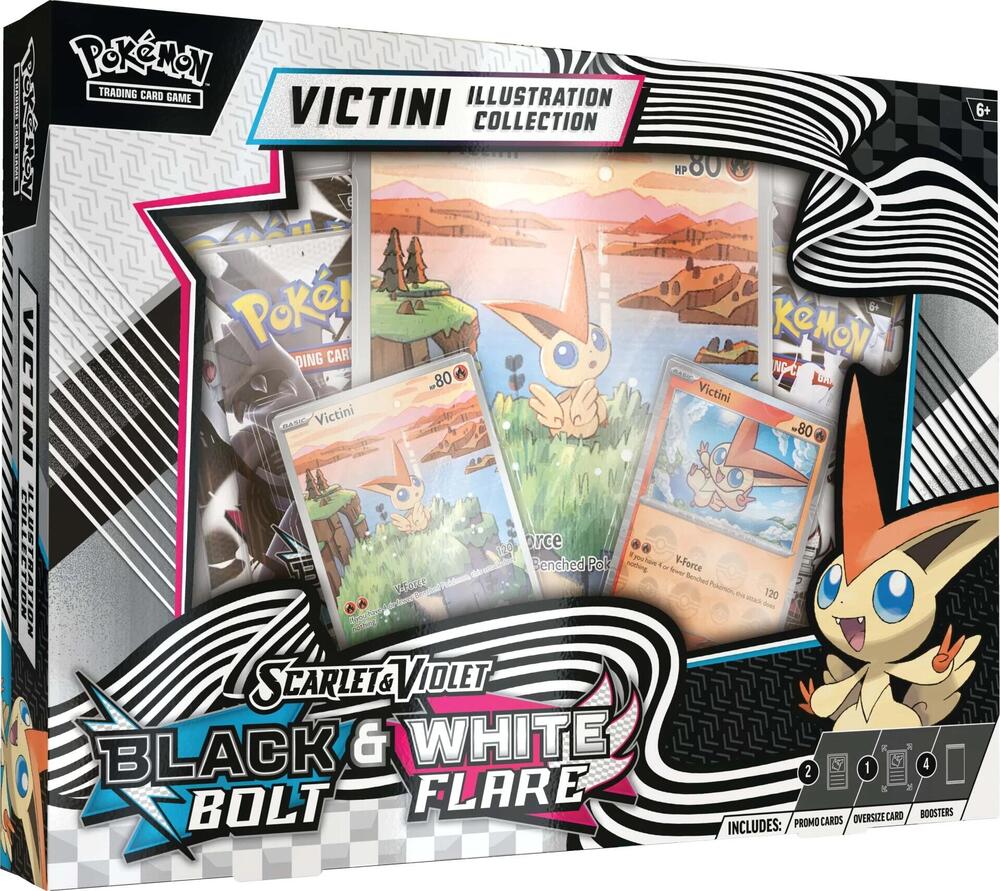 Black Bolt & White Flare Victini Illustration Collection