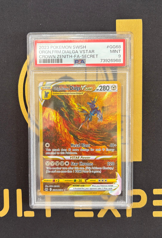 Crown Zenith Galarian Gallery Origin Forme Dialga VSTAR GG68/GG70 PSA 9