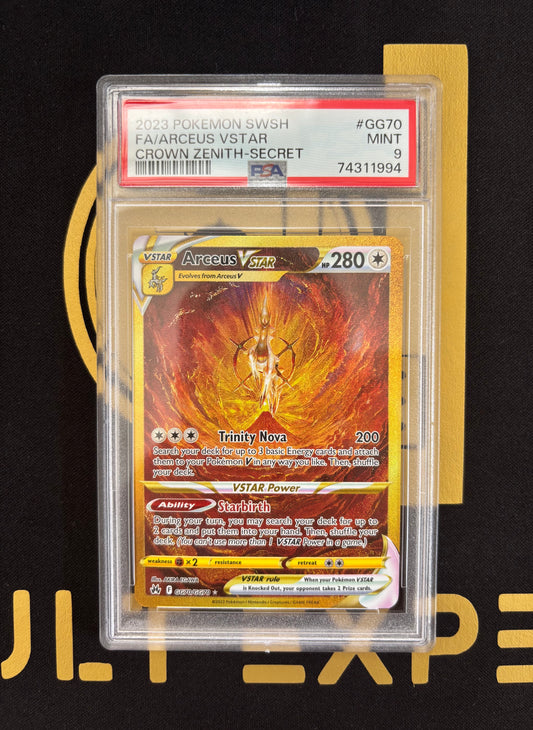 Crown Zenith Galarian Gallery GG70/GG70 Arceus VSTAR PSA 9