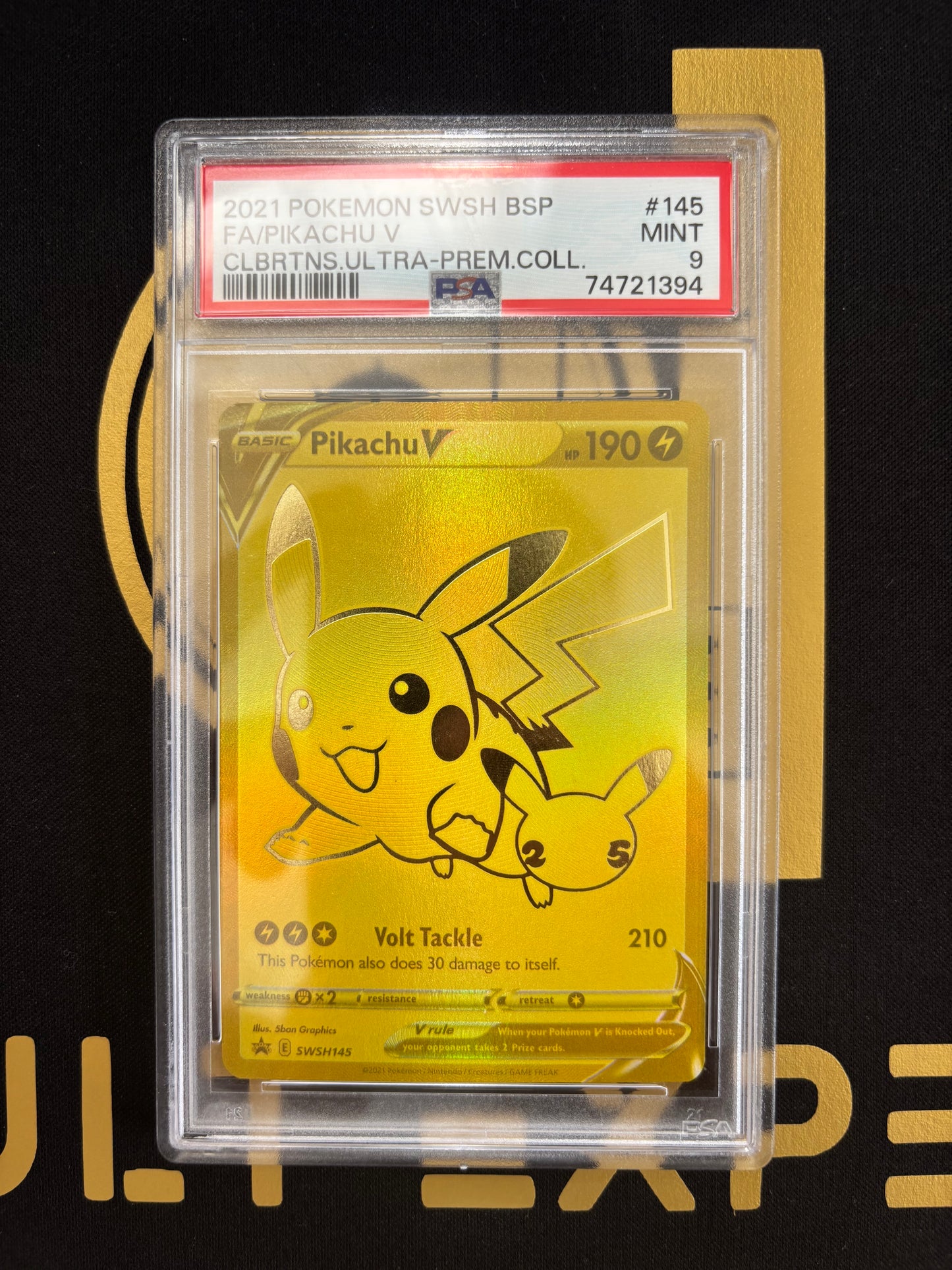 SWSH145 Pikachu V PSA 9