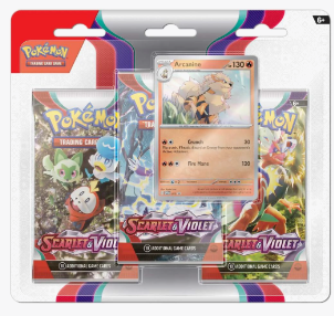 Scarlet & Violet 3 Pack Blister [Arcanine]