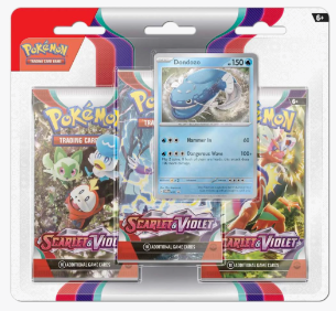 Scarlet & Violet 3 Pack Blister [Dondozo]