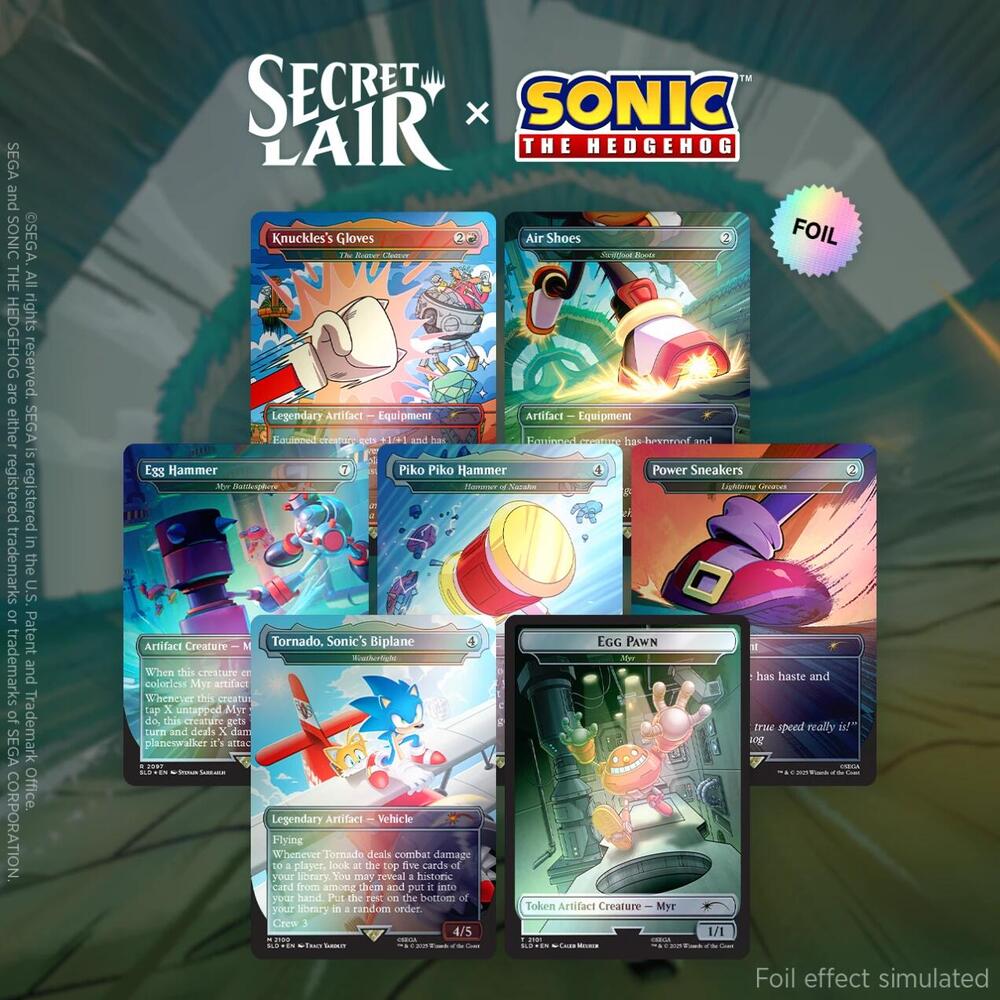 Secret Lair x Sonic the Hedgehog Turbo Gear Holo