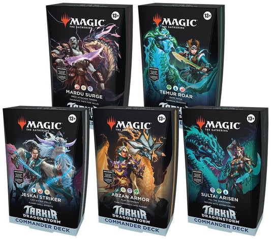 Tarkir Dragonstorm Commander Decks (Set of five)